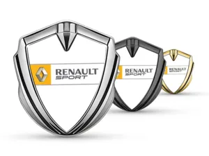 Renault Metal Domed Emblem Customizable Force Style